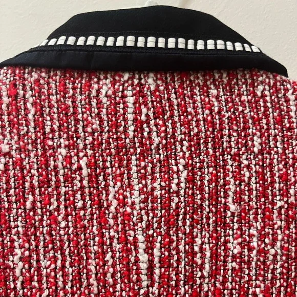 Maje Renati Tweed Dress in Rouje, FR Size 36 (US S) - Picture 14 of 16